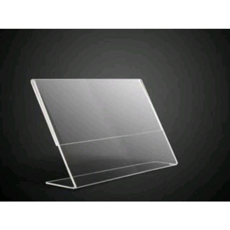 

Tent holder / tempat brosur 3mm bening A3 landscape type L
