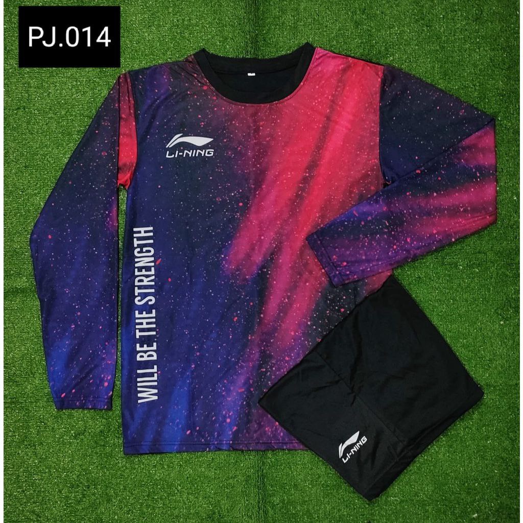 1 SET PAKAIAN OLAHRAGA PRIA KAOS LENGAN PANJANG BAJU SEPEDA BAJU KIPER PANJANG BAJU MANCING OLAHRAGA