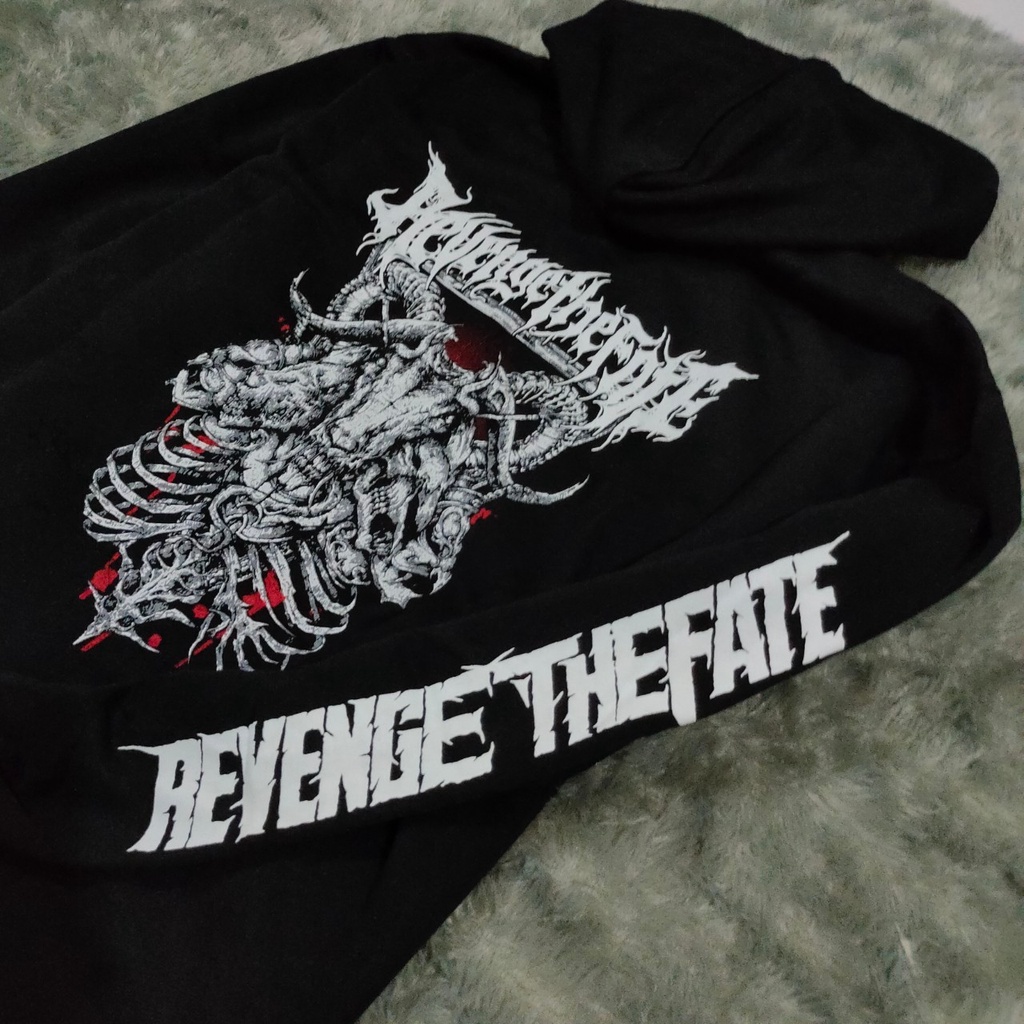 SASUKE.id / JAKET SWEATER HOODIE Premium REVENGE THE FEAT - SWEATER ZIPPER TENGKORAK PRIA TERBARU