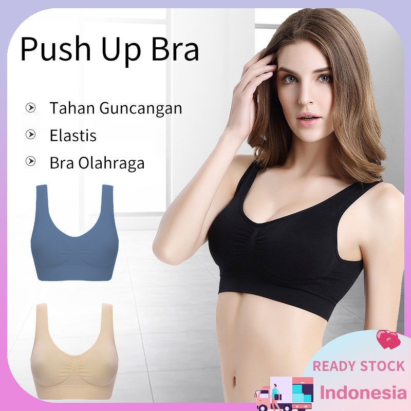 Ready Stock bh Wanita Olahraga Bra Mulus Cangkir Penuh Atasan Lembut Bernapas sports Pakaian Dalam Tanpa Bantalan SP820