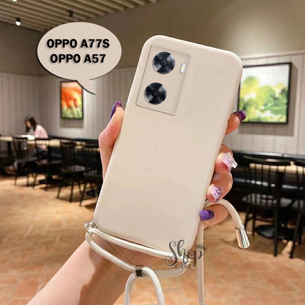 Softcase Tali For OPPO A77S NEW! A57 NEW!| Case Camera Protech | Case Macaron OPPO A77S A57 | Softca
