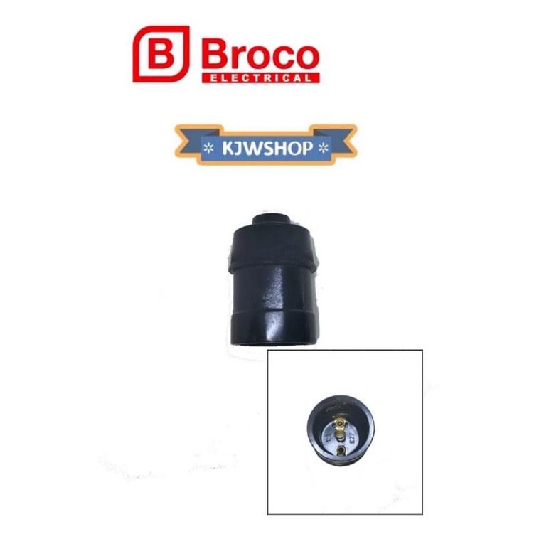 Fitting Gantung BROCO Fitting Lampu Hitam BROCO Fitting Gantung Lampu Dop Fitting Lampu Dop LED Hang