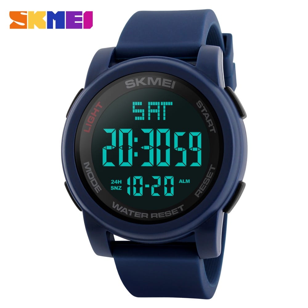 SKMEI 1257 JAM TANGAN PRIA SPORT DIGITAL STRAP RUBBER ANTI AIR JAM TANGAN PRIA KASUAL SPORT MAN WATCH