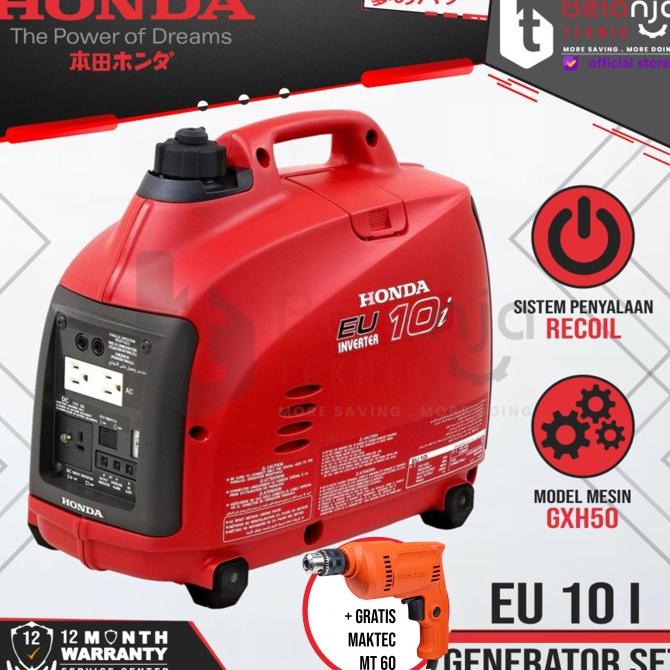 Mesin Genset Honda Silent Eu 10I 900 Watt Eu10I Generator Set Eu 10 I
