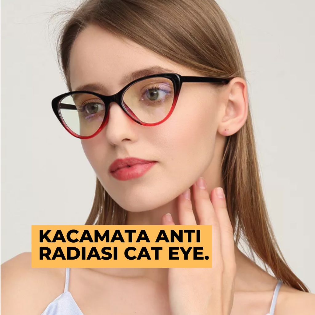 Kacamata Cat Eye Model Mata Kucing Import Tren Terbaru Untuk Wanita Korean Fashion