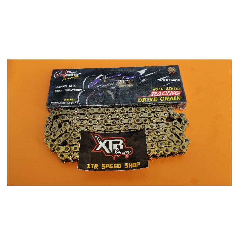 Rantai Xtreme XTR HSBT 428-130L atau 428-140L Gold Emas