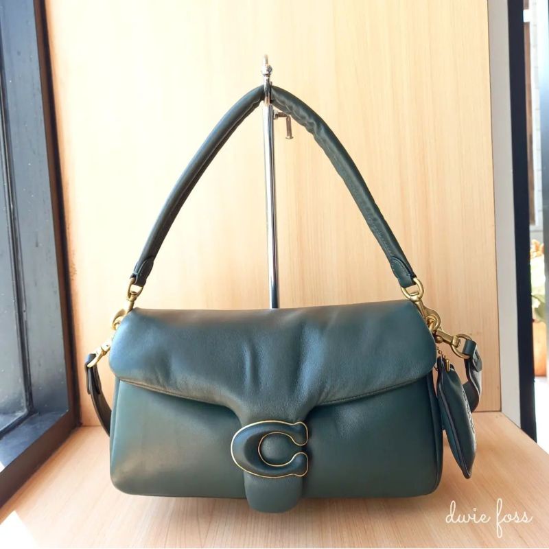 SALE Tas Coach Tabby Pillow 26 Shoulder Bag Amazon Green Original