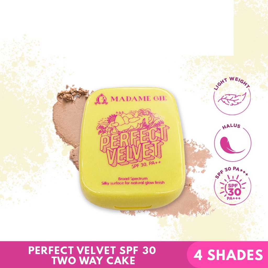 Perfect Velvet SPF 30PA++ Two Way Cake | MADAME GIE | Bedak Padat | Coverage