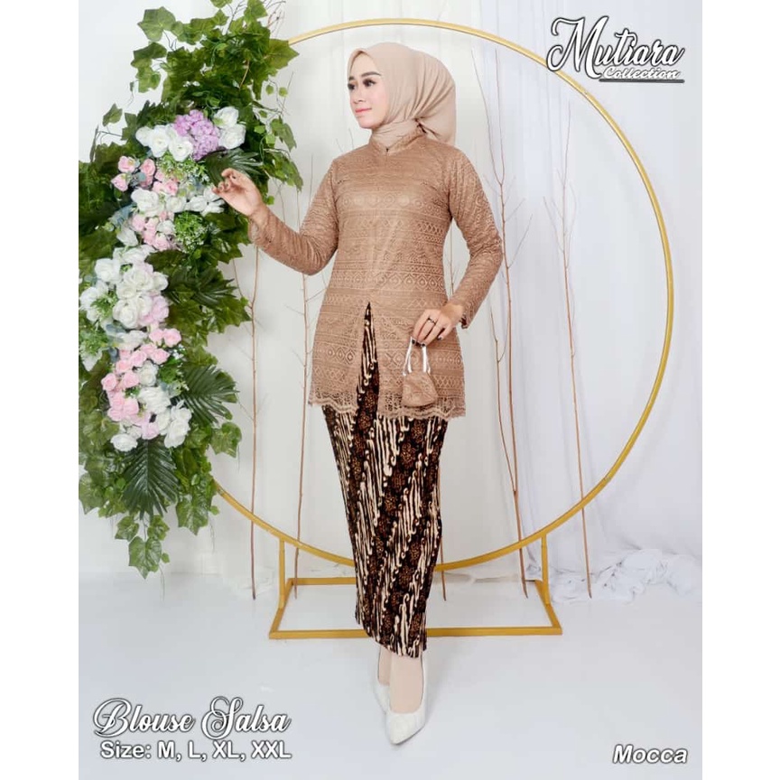 Kebaya tunik modern Kebaya brukat jumbo Kebaya brukat couple murah Size M L XL XXL