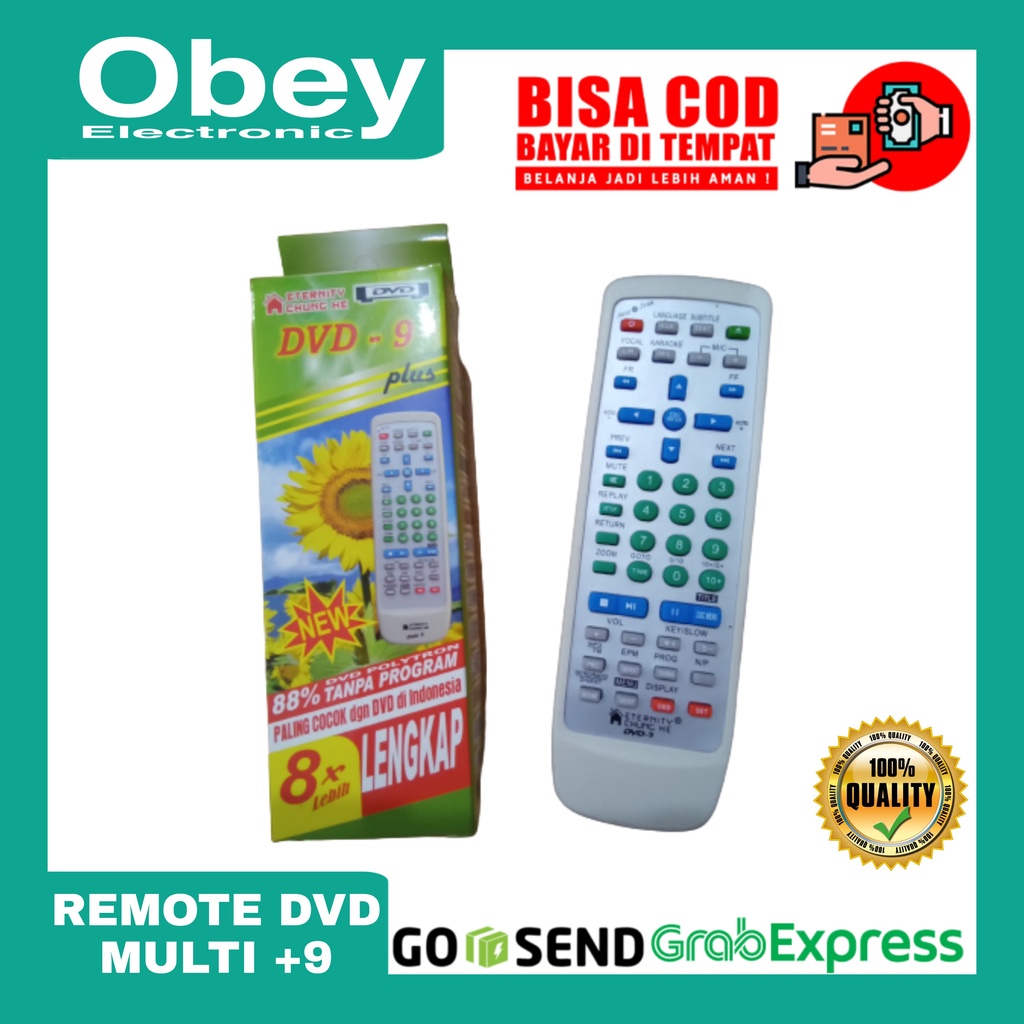 Remot DVD-9 Multi Remote DVD Universal Chunghe-9