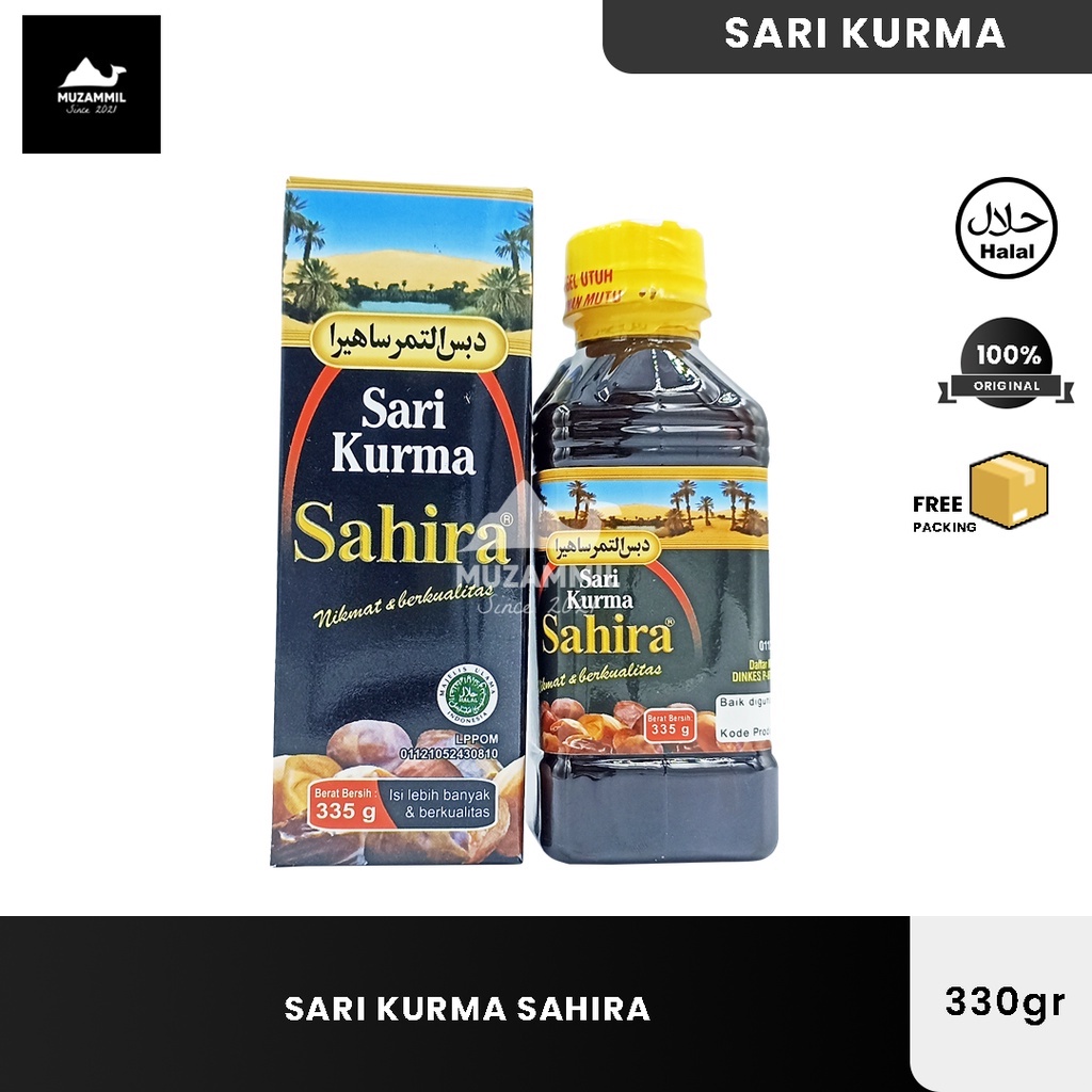 

Sari Kurma Sahira 335gr Halal 100% Bahan Alami Herbal