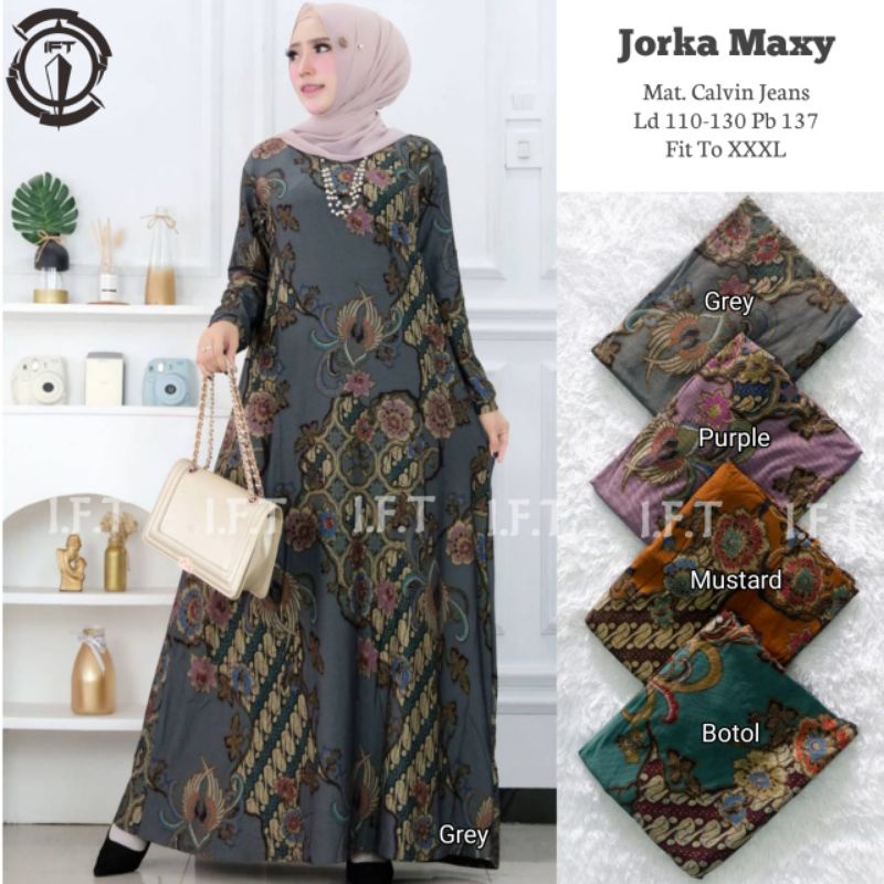 GAMIS MURAH CALVIN JEANS SIZE JUMBO BATIK VERIA SULTAN