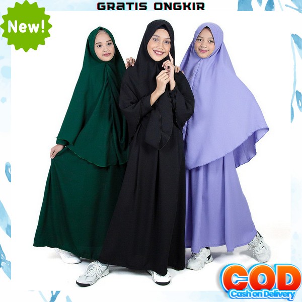 Setelan Gamis Anak Perempuan Tanggung Umur 11 12 13 14 15 16 Tahun Stelan Fashion Muslim Remaja Wani
