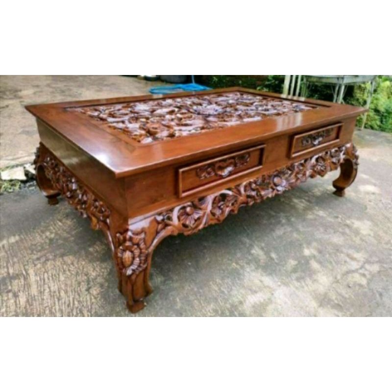 meja ketapang laci 120×80