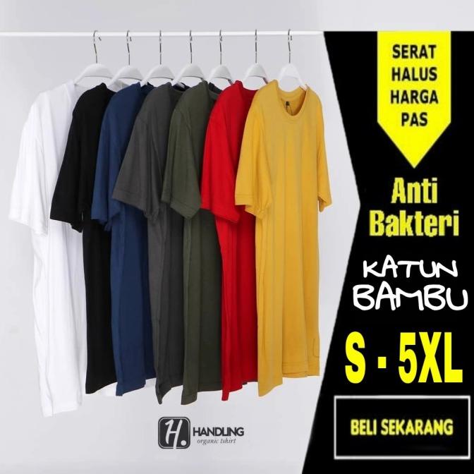 kaos baju polos 30s cotton bamboo (katun bambu)