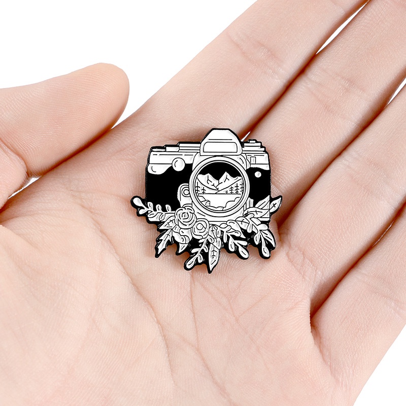 9 Gaya Bros Pin Bentuk Kartun Kamera Untuk Aksesoris Pakaian