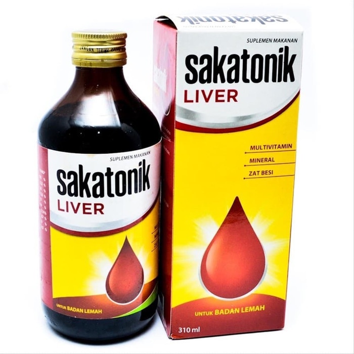 Sakatonik Liver Syrup Penambah Darah dan Multivitamin 310ml ORIGINAL-BPOM