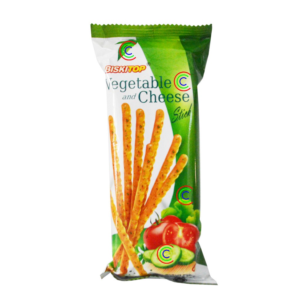 ( JSO ) BISKITOP Vegetable &amp; Cheese Stick 50gr Sayuran Keju Biskuit Anak Dewasa Enak Renyah Krispy Nikmat Halal