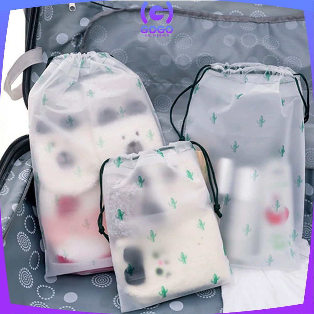 GOGO-C33 Travel Pouch Organizer Bag Serbaguna / Tempat Penyimpanan Alat Make Up / Tas Serut Kosmetik