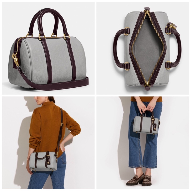 Coach Ruby Satchel 25 In Colorblock Dove (C8530)
