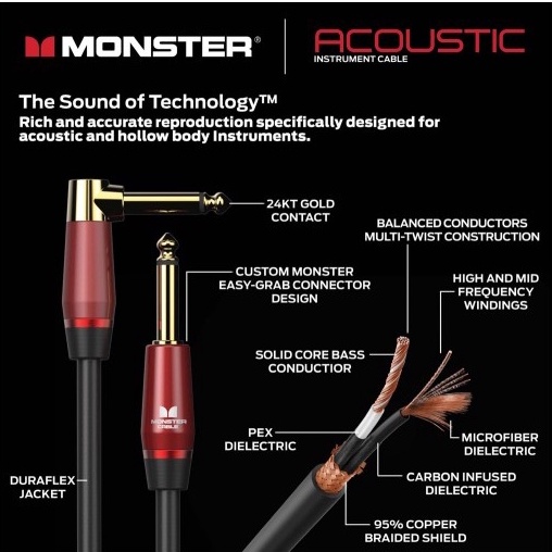 Monster Prolink Acoustic Instrument Cable ( MONSTER CABLE )