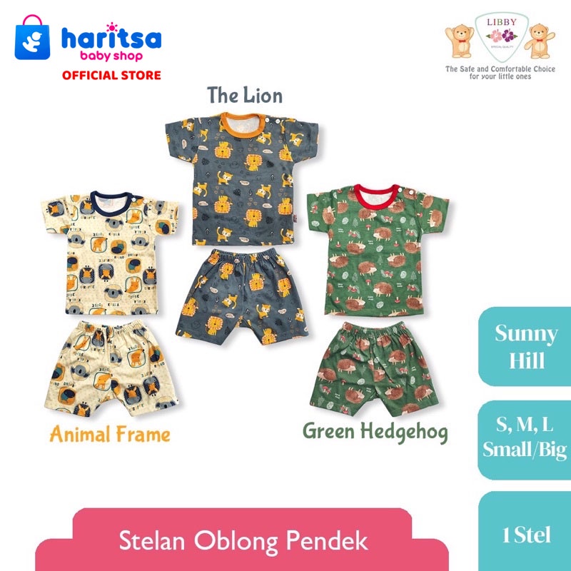 Libby Baby Setelan Oblong Pendek motif SML - Piyama anak/Piyama bayi Sunny Hill Dan The Enchanted Wild New