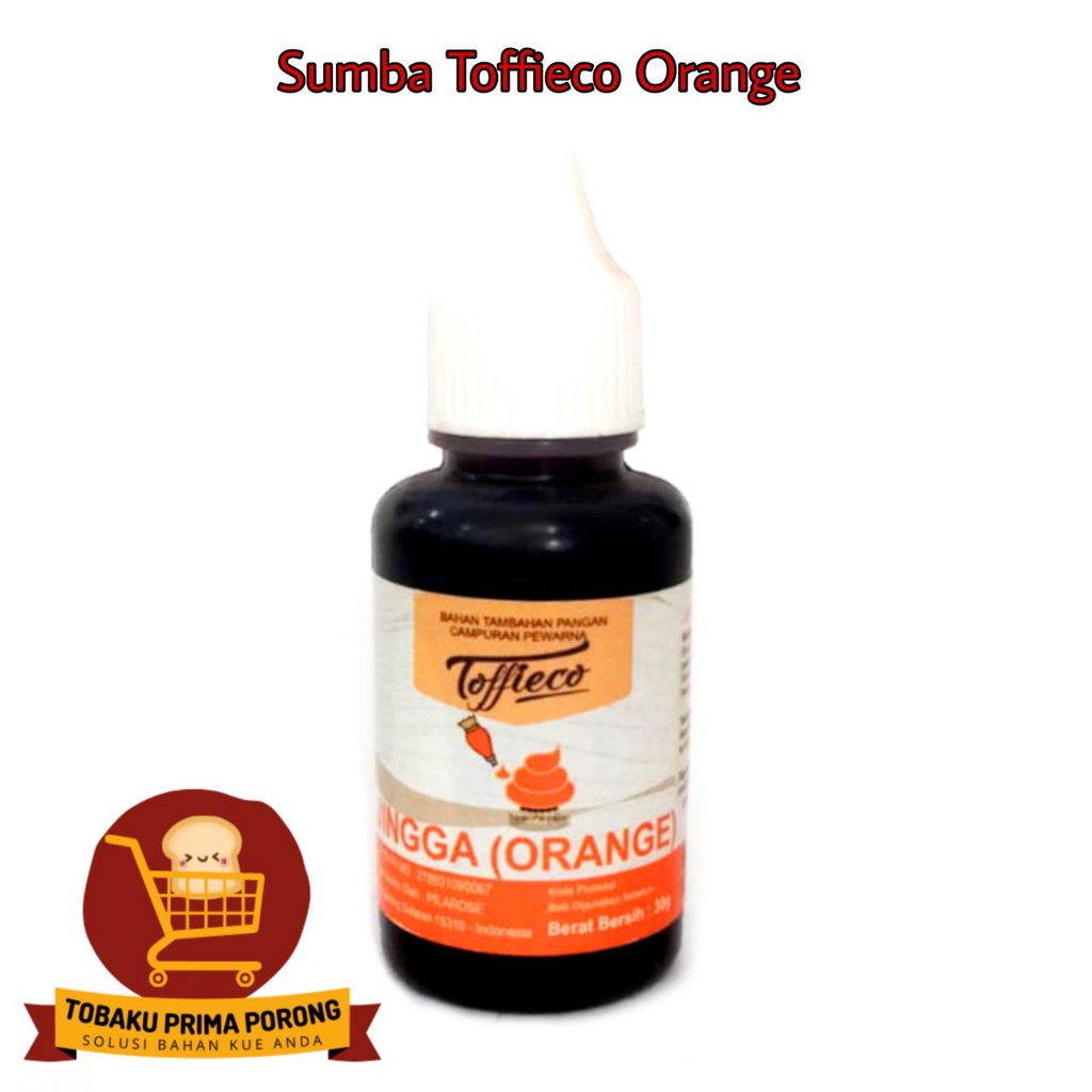 

PEWARNA MAKANAN TOFFIECO 30cc / PEWARNA TOFFIECO - ORANGE