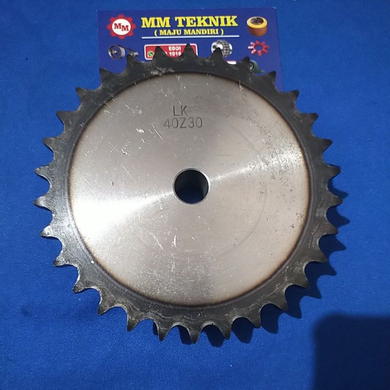 Sprocket RS 40 x 30 T Gear Rantai Single Gir gigi Z 30T RS40 -1 40Z30 40X30T 40-1 tipe B Sproket spr 40-30T 40x1x30T 40-1-30T