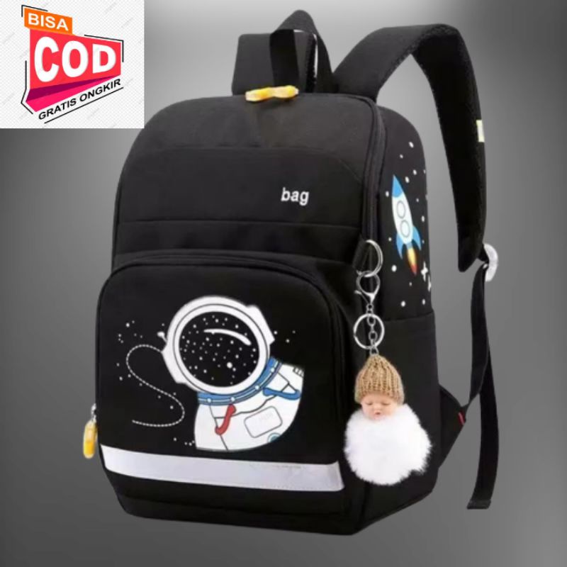 BLDR_Tas Sekolah Anak Laki Laki Perempuan Sd Dan Tk Ransel Cowok Cewek Karakter Astronout