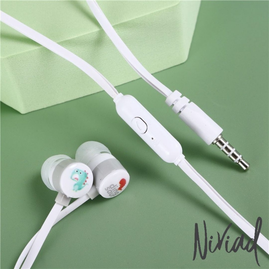 Stereo Earphone/Headset Karakter Dinosaurus