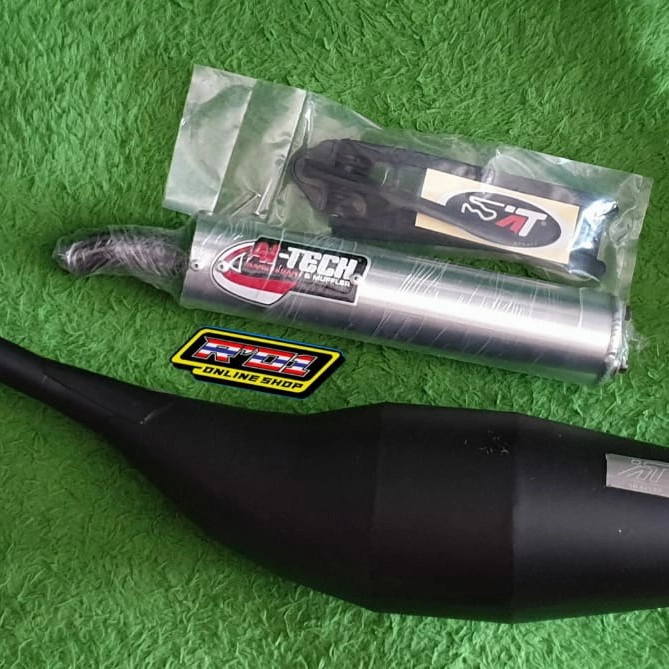 Knalpot Aitech Black Edition For Ninja150R Rr Ss Original Aitech