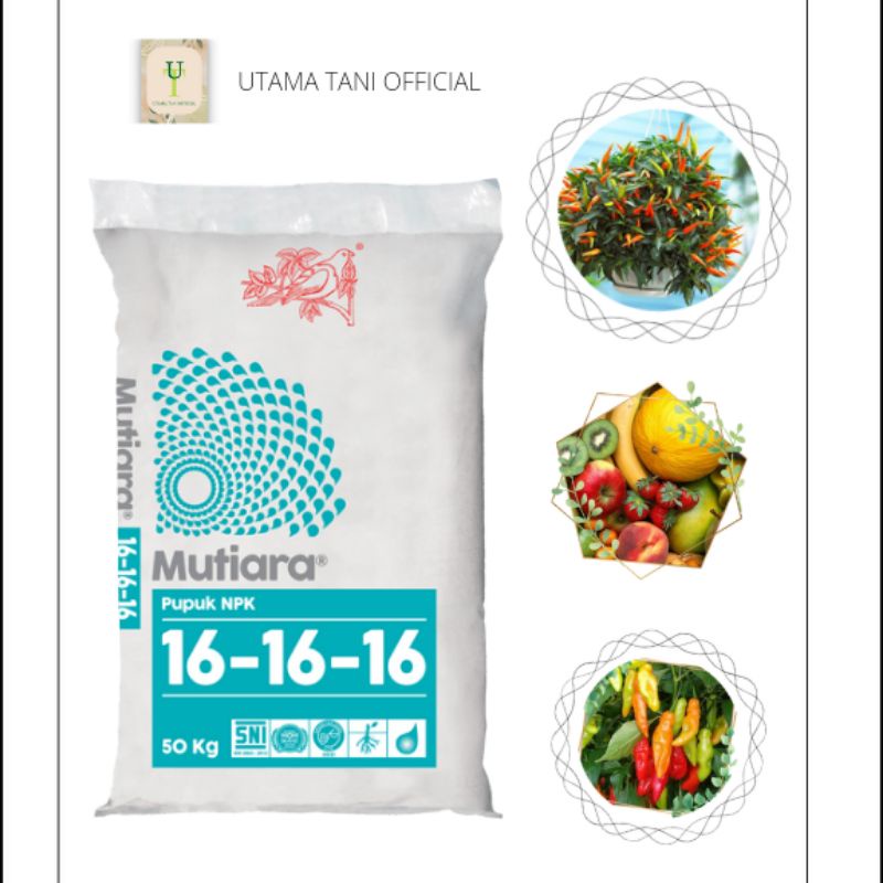 PUPUK NPK MUTIARA 16-16-16 (1 KG)