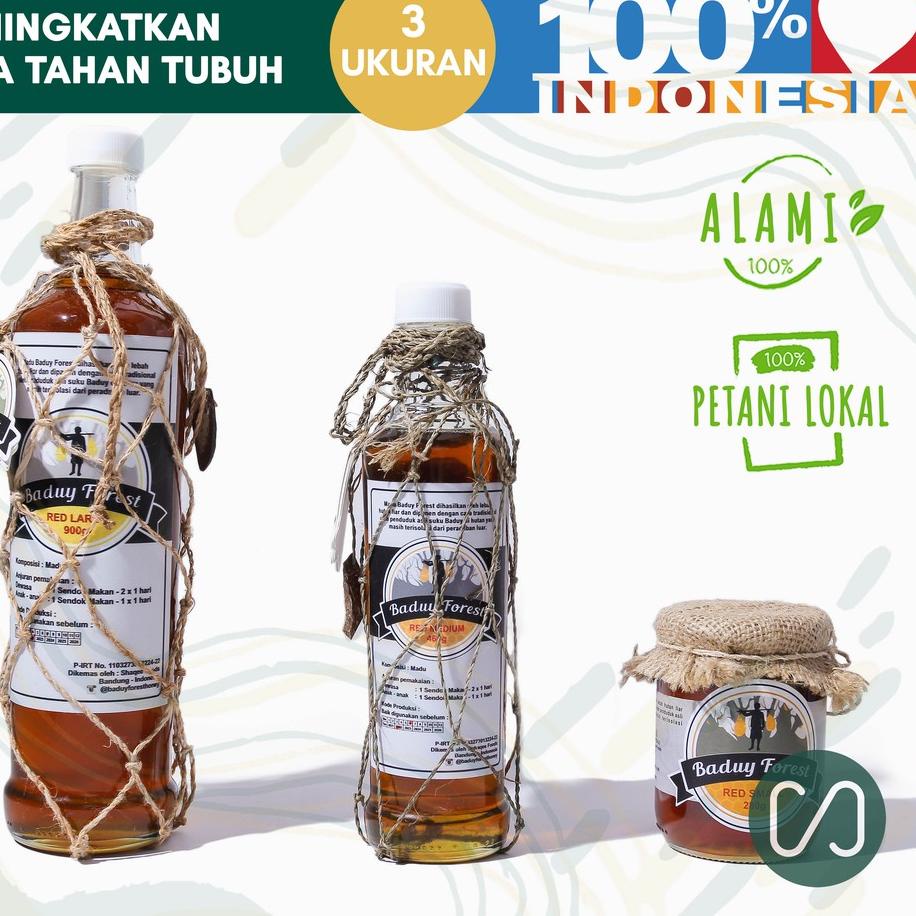 

TRX4k4Jy--Baduy Forest -Madu Merah Murni (Red Honey) - 100% Madu Hutan Alami Pengganti Gula