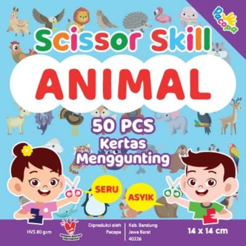 Mainan Edukasi DIY Montesori Anak Scissor Skill Belajar Menggunting