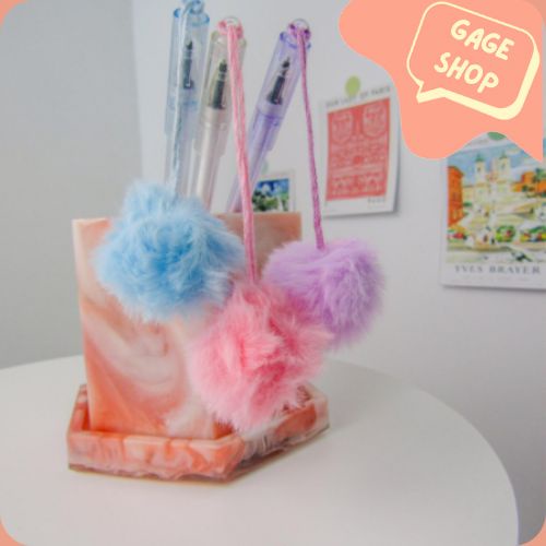 

pulpen pen gel gantungan pom pom (4/8/12 pcs) pena lucu tinta hitam bisa COD pen imut keren pulpen unik atk kebutuhan anak sekolah termurah import