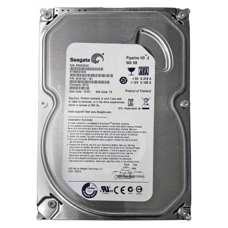 SEAGATE 500GB Pipeline
