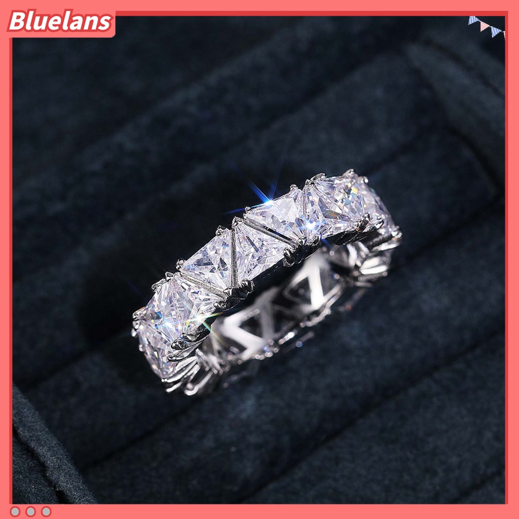 Cincin Wanita Bahan Tembaga Gaya Elegan Untuk Pertunangan