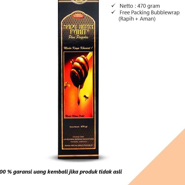 

MALL Madu Hitam Pahit AR-ROHMAH | ARROHMAH 470 gr | AR ROHMAH Plus Propolis serbuuu !