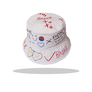 TERMURAH TOPI BUCKET HAT KOREA LAKI CEWE SABLON BADAS BOLAK BALIK PANTAI FISHERMAN