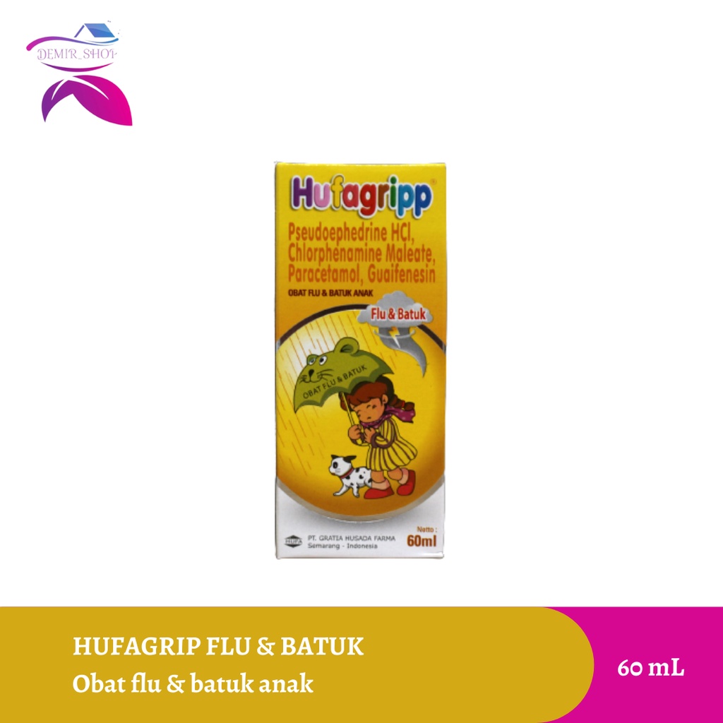 Hufagrip Sirup All Varian / Obat Batuk Pilek &amp; Turun Panas Anak