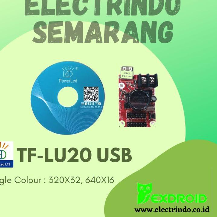 New  CONTROLLER RUNNING TEXT TF-LU20 USB. POWER LED. GARANSI
