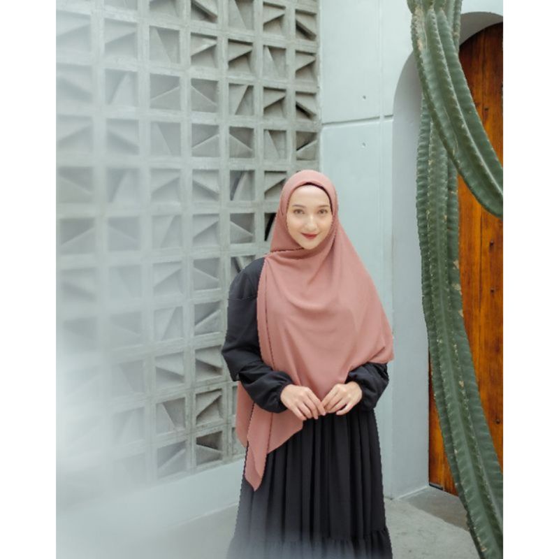 Kerudung Jennaira Khimar Zipper Versi 2/Kerudung sleting/Hijab Kerudung Terlaris
