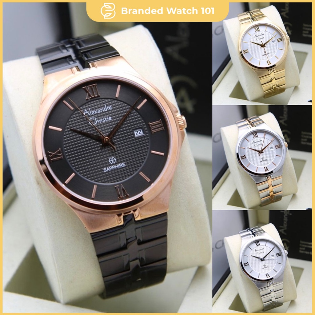 ORIGINAL Jam Tangan Pria Alexandre Christie AC 8541 / AC8541 / 8541 Garansi Resmi 1 Tahun, Stainless