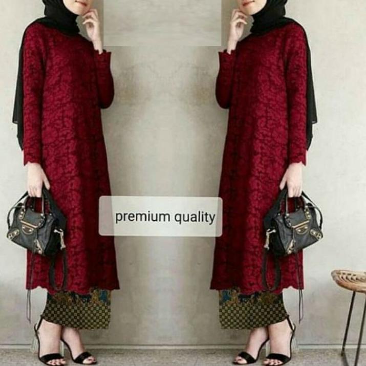 Model Baru 빠 KEBAYA TUNIK BROKAT/ BAJU BRUKAT ATASAN / KEBAYA BRUKAT JUMBO