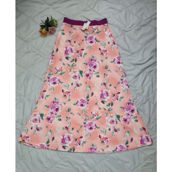 Rok Panjang Bunga Brand Diden Go / Rok Panjang Muslimah / Rok Wanita / Rok Bunga Korea / Rok Motif B