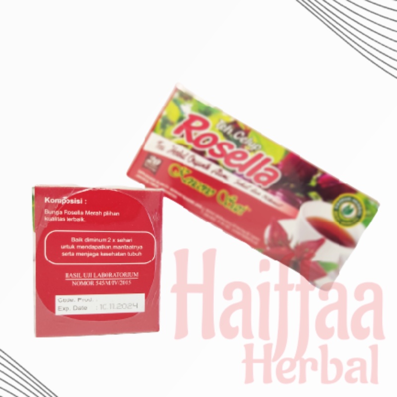

Teh Bunga Rosela / Rosella Celup Kencono Sari Teh Minuman Herbal Asli Original