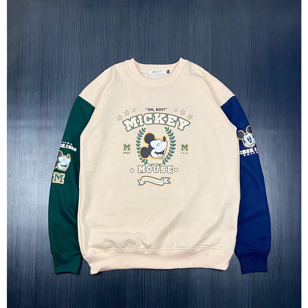 OVER SIZE Crewneck Sweatear micky Premium FREE TAS