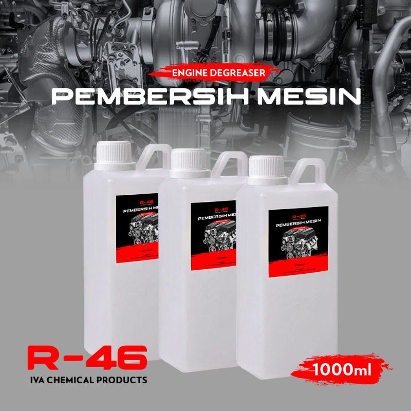 R46 Pembersih Kerak Mesin Motor dan Mobil/engine degreaser Ukuran 1 liter