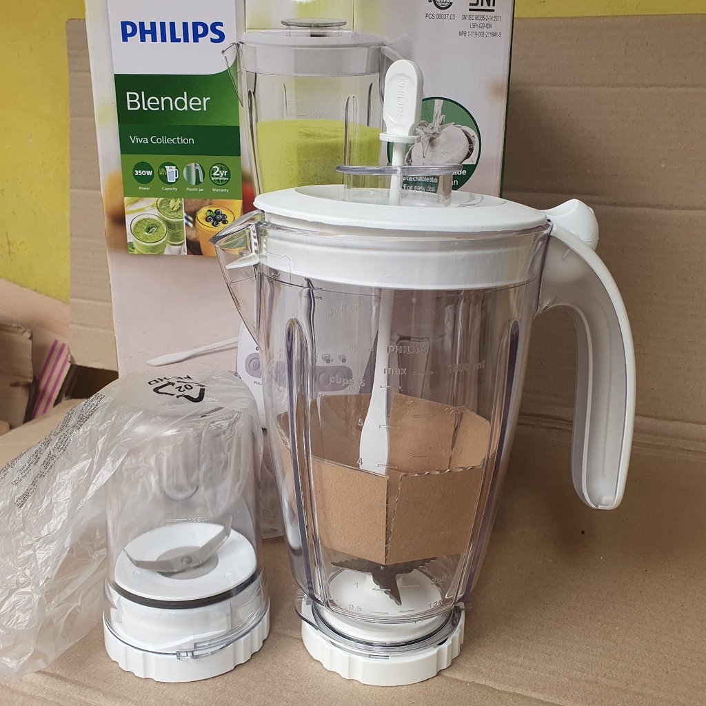 GELAS JUS+GELAS BUMBU BLENDER PHILIPS DRY MILL HR 2115/HR2116/HR2061/HR2071 ORIGINAL