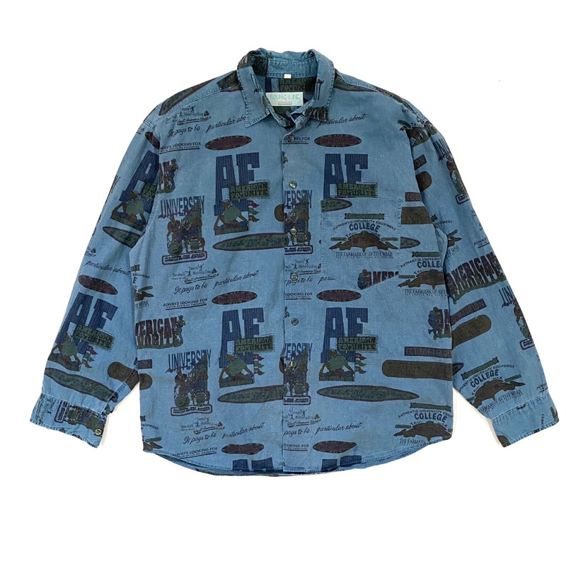 Young Line American Pop Art Printed Shirt